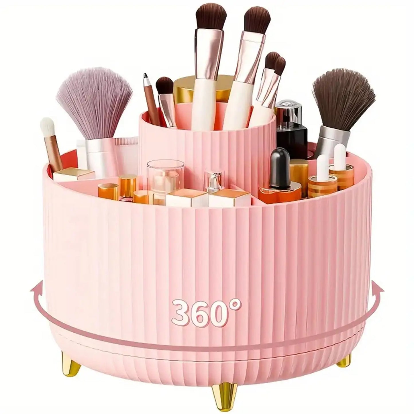 Boite à maquillage rotative 360°